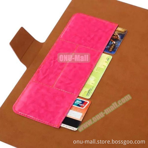 Hot Selling Magnetic Buckle Leather Case for iPad Pro with Card Slots